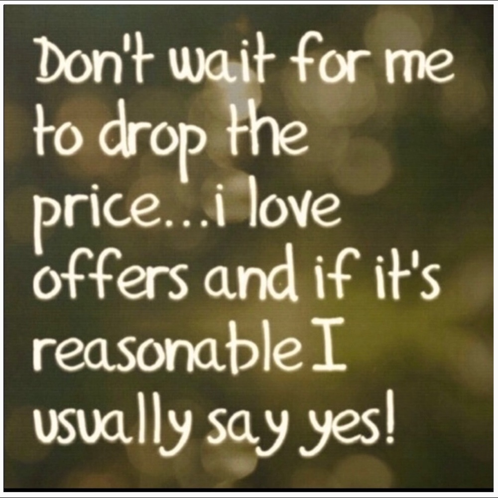 Please make an Offer on anything you Love.💕🥰👋🏼